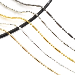 Ancient Style Iron Bamboo Ball Bar Chain For DIY Hair Stick Tassel Jewelry Making Electroplated Color Preservation Metal Chain