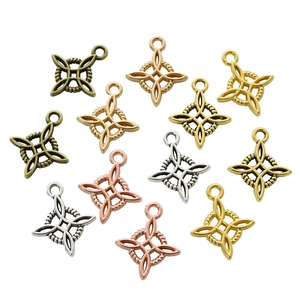 Colgantes de nudo celta en bronce, oro, plata y oro rosa para creación de joyas DIY
