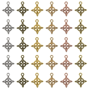 Colgantes de Nudo Celta de Bruja de Aleación Vintage para Creación de Joyas DIY Accesorios para Collares Pendientes