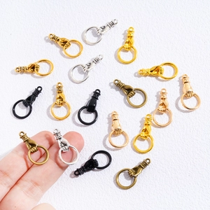 Multi-color hand holding ring alloy pendant for DIY necklace and earring jewelry design