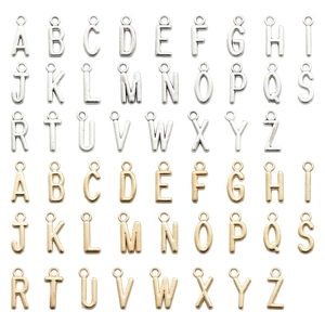 DIY Retro Legierung Englische Alphabet Buchstaben Anhänger Metall A-Z Charms Für Schmuckherstellung Halsketten Armbänder Zubehör