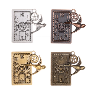Steampunk Zwaluw Klok Versnelling Legering Hanger Retro Mechanisch Horloge DIY Sieraden Maken Accessoire Punk Charms Voor Ketting