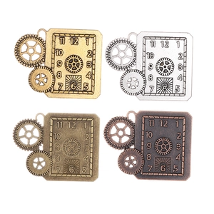 Steampunk Vintage Κρεμαστό Ρολόι από Κράμα Με Γρανάζια για DIY Κολιέ Μπρελόκ Ρετρό Βιομηχανικού Στυλ Αξεσουάρ Κοσμημάτων