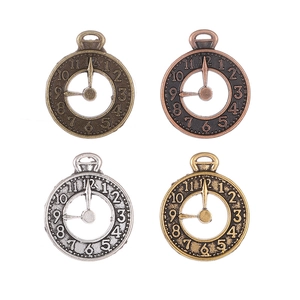 Antique Alloy Clock Gear Pendant Vintage Mechanical Watch Face Charm For DIY Jewelry Making Punk Necklace Accessory