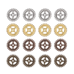 Retro Steampunk Gear Charms For DIY Jewelry Making Alloy Gear Pendants Punk Style Crafting Accessories For Bracelet Necklace