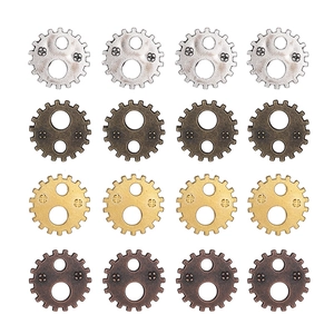 Steampunk Gear Pendants Alloy Gear Charms For Jewelry Making Industrial Punk Style DIY Decorative Metal Gears Accessory