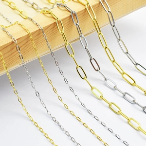 304 Roestvrij Staal Paperclip Ketting DIY Sieraden Maken Accessoires Voor Ketting Armband Verguld Schakelketting Voor Vrouwen