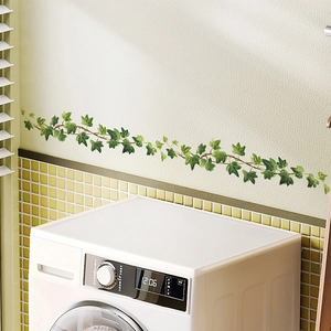 Realistic green ivy vine wall decal decoration for living room and bedroom walls