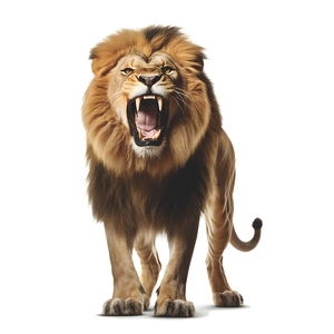 3D realistic roaring lion wall sticker home decor for living room hallway mural