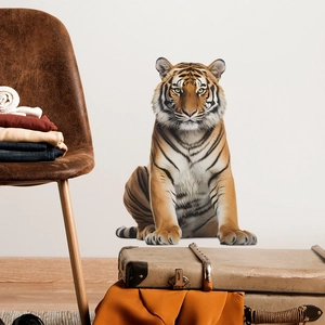Realistic tiger head wall sticker for bedroom and living room creative home decoration