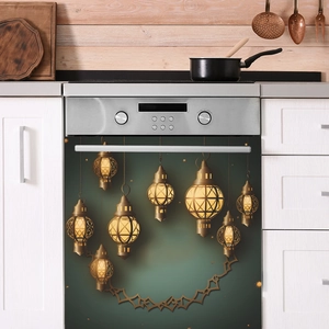 Middle Eastern festive lantern decorative sticker for kitchen appliance wall decoration