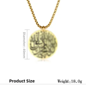 Details des 40mm Gold-Totem-Anhängers mit 18,0g Gewicht und technischen Daten