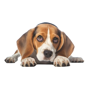 Creative cartoon tricolor Beagle dog static UV window sticker for glass door decoration