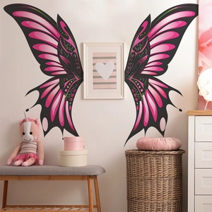 Butterfly Wings Wall Sticker PVC Waterproof Mural For Kids Room Living Room Home Decoration Background Wall Decor