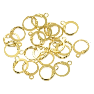 Lot de dormeuses dorées pour la fabrication de bijoux DIY et accessoires boucles