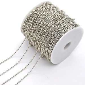 Iron Ball Chain Bead Chain Jewelry Making Findings DIY Necklace Keychain Tag Chain Retro Metal Electroplated Spool Chains