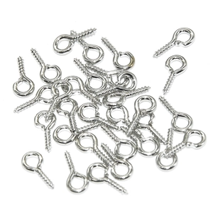 300 pieces silver screw eye pins for jewelry making and DIY crafts in a bulk set