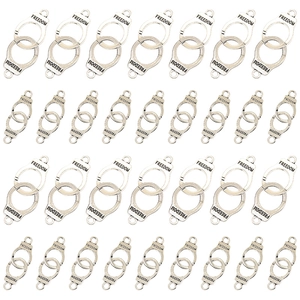 Retro Zinc Alloy Freedom Handcuff Pendants Connector For DIY Jewelry Making Necklace Bracelet Antique Silver Metal Accessories