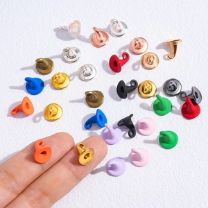 Colorful mini wizard hat charms in vintage alloy for DIY jewelry and Halloween decor