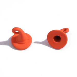 Orange wizard hat alloy pendants for DIY Halloween jewelry and craft accessories
