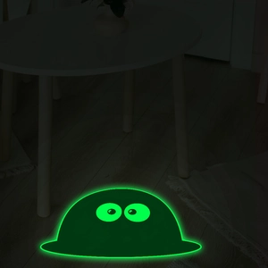 Glow-in-the-dark cute monster wall sticker for living room home decoration in dark