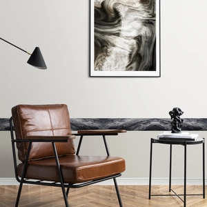Self-adhesive marble pattern waistline wall sticker for modern home decor and styling