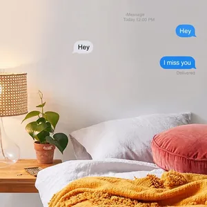 Creative English slogan wall stickers for bedroom with cozy home decor and knit blanket