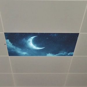 Modern Night Sky Moon Stars Wall Sticker Removable PVC Ceiling Decal For Living Room Bedroom Home Decorative Wall Art