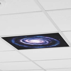 Deep space galaxy nebula ceiling tile sticker for bedroom and living room decor