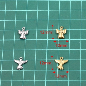 Set de colgantes de alas de ángel de acero inoxidable 304 en oro y plata para joyas