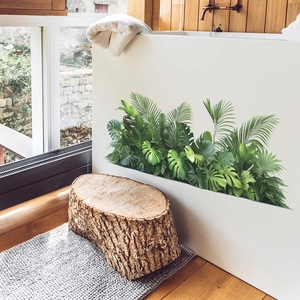 Stickers muraux monstera et feuilles de palmier pour déco intérieure tropicale