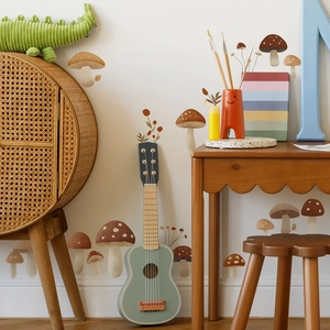 Colorful mushroom DIY wall stickers for bedroom decor and home furniture aesthetic