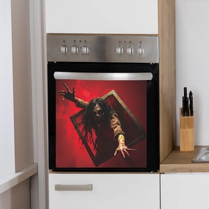 Magnetischer Spülmaschinen-Aufkleber mit Zombie-Motiv für Halloween-Küchendeko