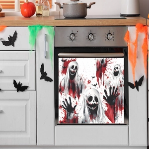 Halloween faceless ghost dishwasher magnets for spooky kitchen holiday home decoration