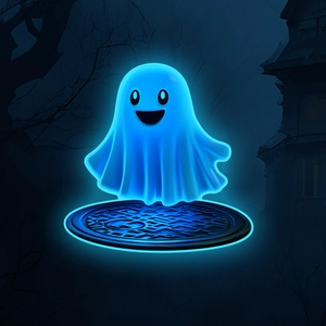Luminous Halloween Ghost Wall Sticker Glow In The Dark PVC Cartoon Ghost Decal For Bedroom Living Room Home Party Decoration