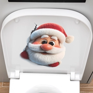 3D Christmas Santa Claus self-adhesive wall sticker for home decoration