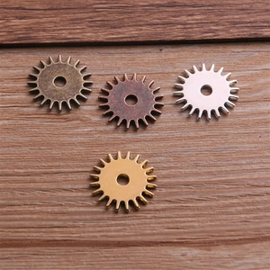 Steampunk Gear Alloy Pendants Round Mechanical Connector Charms For DIY Jewelry Making Findings Craft Accessories