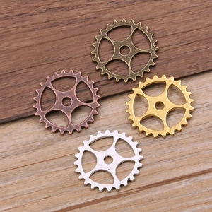 Vintage Steampunk Gear Alloy Pendants Hollow Round Clock Wheel Gears For DIY Jewelry Making Necklace Accessories