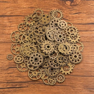 Ingranaggi meccanici steampunk in lega di bronzo per creazioni di gioielli fai da te