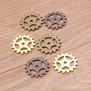 Ρετρό γρανάζια 19mm από κράμα για DIY steampunk κατασκευή κοσμημάτων σε μπρούτζο και χρυσό