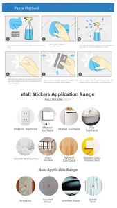 Instructional guide for applying festive static window stickers on smooth glass surfaces