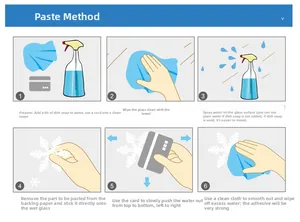 Guide d'installation étape par étape pour stickers de Noël dorés en forme de flocons