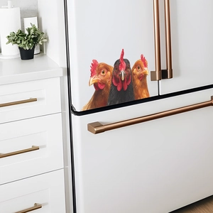 Realistische Hahn 3D Wandaufkleber für Küchenschränke und Kühlschrankdekoration