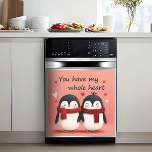 Niedlicher Pinguin-Spülmaschinenaufkleber mit Text You have my whole heart