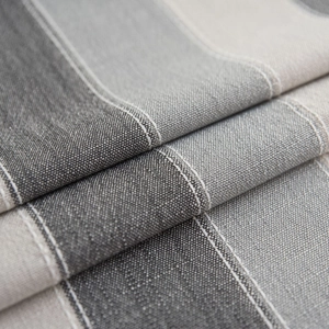 Minimalist Nordic striped waterproof tablecloth with high-quality grey linen texture fabric