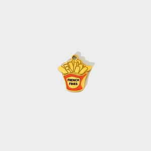 Pendentif frites en émail et acier inoxydable pour la création de bijoux DIY