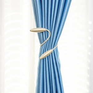 Embrasses de Rideaux Minimalistes Modernes Décoratives Souples en Tissu et Métal pour Décoration de Maison et Bureau