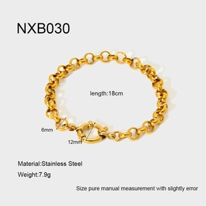 Specifiche tecniche del bracciale a catena O in acciaio inox 6mm con chiusura a molla