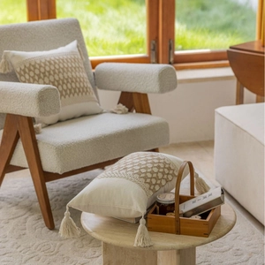 Boho Geometrischer Jacquard Kissenbezug Mit Quasten Amerikanischer Stil Dekorativer Polyester Kissenbezug Für Sofa Couch Home Decor
