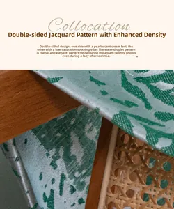 Close-up of vintage paisley pattern on high-density double-sided jacquard fabric